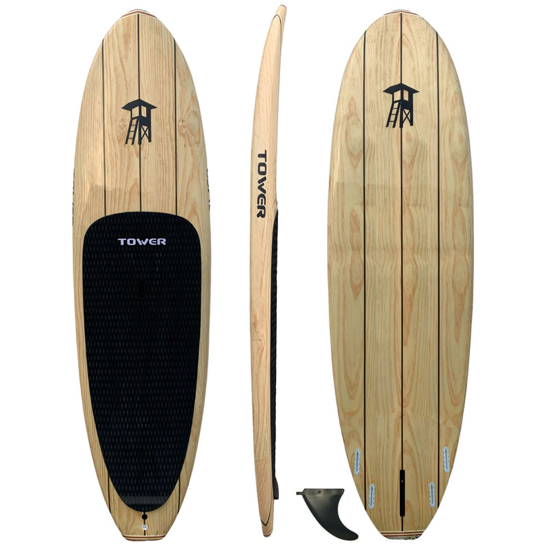 Wood Paddle Board | 9'10" Hard SUP Tower Stand Paddle Boards – Tower Paddle Boards